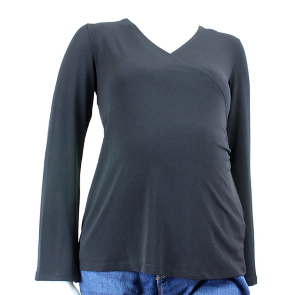 VINTAGE 00s Bell Sleeve Maternity Top Size S